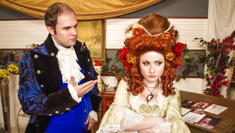 Superb american red-haired wife Veruca James in cosplay outfit fucked after sucking dick 